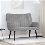vidaXL 2-Zits Sofa Lichtgrijs 115 x 61 x 87 cm Fluweel (V)