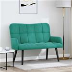 vidaXL 2-Zits Sofa Turquoise 115 x 61 x 87 cm Fluweel (V)
