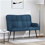 vidaXL 2-Zits Sofa Blauw 115 x 61 x 87 cm Stof