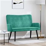vidaXL 2-Zits Sofa Turquoise 115 x 61 x 87 cm Fluweel (V)