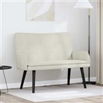 vidaXL Twee Persoons Sofa Crème 115 x 61 x 87 cm Fluweel