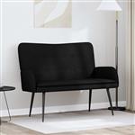 vidaXL 2-Zits Sofa Zwart 115 x 61 x 87 cm Stof