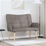vidaXL 2-Zits Sofa Taupe 115 x 61 x 87 cm Stof
