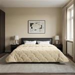 vidaXL Winter Dekbed Crème 240 x 260 cm Microfiber en Teddy fleece