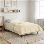 vidaXL Winter Dekbed Crème 135 x 200 cm Microfiber en Teddy fleece