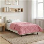 vidaXL Winter Dekbed Roze 155 x 200 cm Microfiber en Teddy fleece