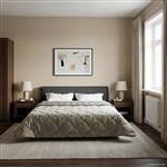 vidaXL Zomer Dekbed Gekwilt Lichtgrijs 200 x 220 cm