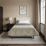 vidaXL Zomer Dekbed Gekwilt Lichtgrijs 135 x 200 cm