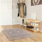 vidaXL Vloerkleedloper MARSA Grijs 80 x 200 cm Polyester en PVC