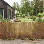 vidaXL Tuinhek Geë carboniseerd 300 x 90 cm Riet