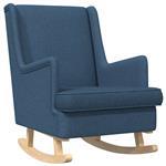vidaXL Schommelstoel Blauw 62 x 80 x 85 cm Stof