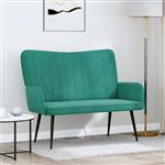 vidaXL 2-Zits Sofa Turquoise 115 x 61 x 87 cm Fluweel (V)