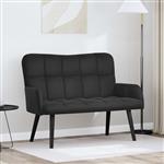 vidaXL 2-Zits Sofa Zwart 115 x 61 x 87 cm Fluweel (V)