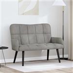 vidaXL 2-Zits Sofa Lichtgrijs 115 x 61 x 87 cm Fluweel (V)