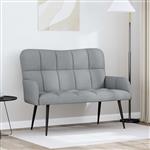 vidaXL 2-Zits Sofa Lichtgrijs 115 x 61 x 87 cm Stof