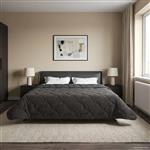 vidaXL Winter Dekbed Gekwilt Antraciet 240 x 260 cm