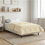 vidaXL Zomer Dekbed Crème 155 x 220 cm Microfiber en Teddy fleece