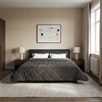 vidaXL Zomer Dekbed Antraciet 220 x 260 cm Microfiber en Teddy fleece