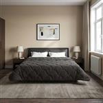 vidaXL Zomer Dekbed Antraciet 220 x 240 cm Microfiber en Teddy fleece