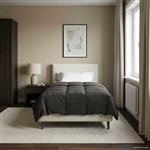 vidaXL Zomer Dekbed Gekwilt Antraciet 140 x 200 cm Microfiber