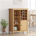 vidaXL Wijnkast HILL Honingbruin 79.5 x 40 x 107.5 cm