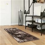 vidaXL Vloerkleedloper MARSA Zwart 50 x 200 cm Polyester en PVC