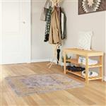 vidaXL Vloerkleedloper MARSA Grijs 100 x 100 cm Polyester en PVC