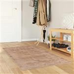 vidaXL Vloerkleedloper MARSA Wit 80 x 200 cm Polyester en PVC