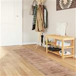 vidaXL Vloerkleedloper MARSA Wit 50 x 300 cm Polyester en PVC