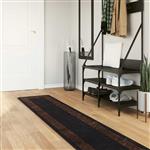 vidaXL Vloerkleedloper MARSA Zwart 50 x 250 cm Polyester en PVC