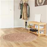 vidaXL Vloerkleedloper MARSA Geel 120 x 120 cm Polyester en PVC