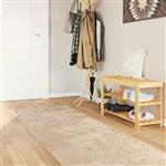 vidaXL Vloerkleedloper MARSA Beige 80 x 400 cm Polyester en PVC