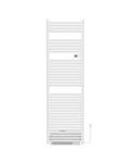 Radiator BWS Cora 184x54x13.3 cm Glanzend Wit (2000 Watt)