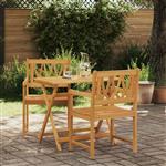 vidaXL Tuinbank 2 pcs Naturel 56 x 55,5 x 90 cm Massief Acaciahout