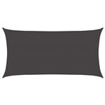 vidaXL Zonneschaduwzeil Antracietkleurig 2,5 x 6 m HDPE