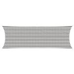 vidaXL Zonneschaduwzeil Lichtgrijs en wit. 2 x 6 m HDPE