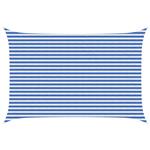 vidaXL Zonneschaduwzeil Blauw en Wit 3 x 5 m HDPE