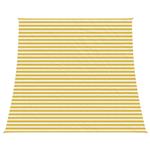 vidaXL Zonneschaduwzeil Geel en Wit 4 / 5 x 4 m HDPE