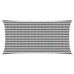 vidaXL Zonneschaduwzeil Antraciet en Wit 2,5 x 4,5 m HDPE