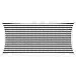 vidaXL Zonneschaduwzeil Antraciet en Wit 2 x 5 m HDPE