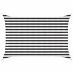 vidaXL Zonneschaduwzeil Antraciet en Wit 2 x 2,5 m HDPE