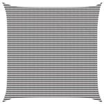 vidaXL Zonneschaduwzeil Antraciet en Wit 6 x 6 m HDPE