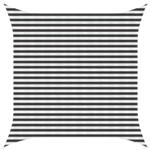 vidaXL Zonneschaduwzeil Antraciet en Wit 3,6 x 3,6 m HDPE