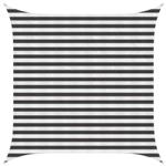 vidaXL Zonneschaduwzeil Antraciet en Wit 2,5 x 2,5 m HDPE