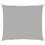 vidaXL Zonneschaduwzeil Lichtgrijs en wit. 6 x 8 m HDPE