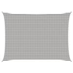 vidaXL Zonneschaduwzeil Lichtgrijs en wit. 5 x 8 m HDPE