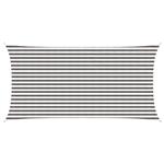 vidaXL Zonneschaduwzeil Lichtgrijs en wit. 2,5 x 6 m HDPE