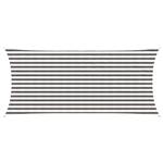 vidaXL Zonneschaduwzeil Lichtgrijs en wit. 2 x 5 m HDPE