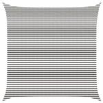 vidaXL Zonneschaduwzeil Lichtgrijs en wit. 6 x 6 m HDPE
