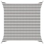 vidaXL Zonneschaduwzeil Lichtgrijs en wit. 3,6 x 3,6 m HDPE